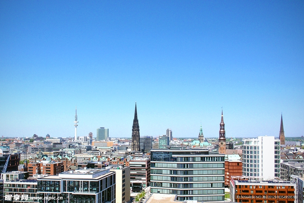 城市建筑空間背景素材