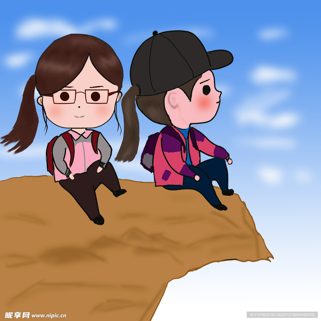 登山女孩