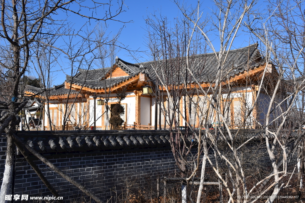 延吉朝鲜族民俗园民居建筑