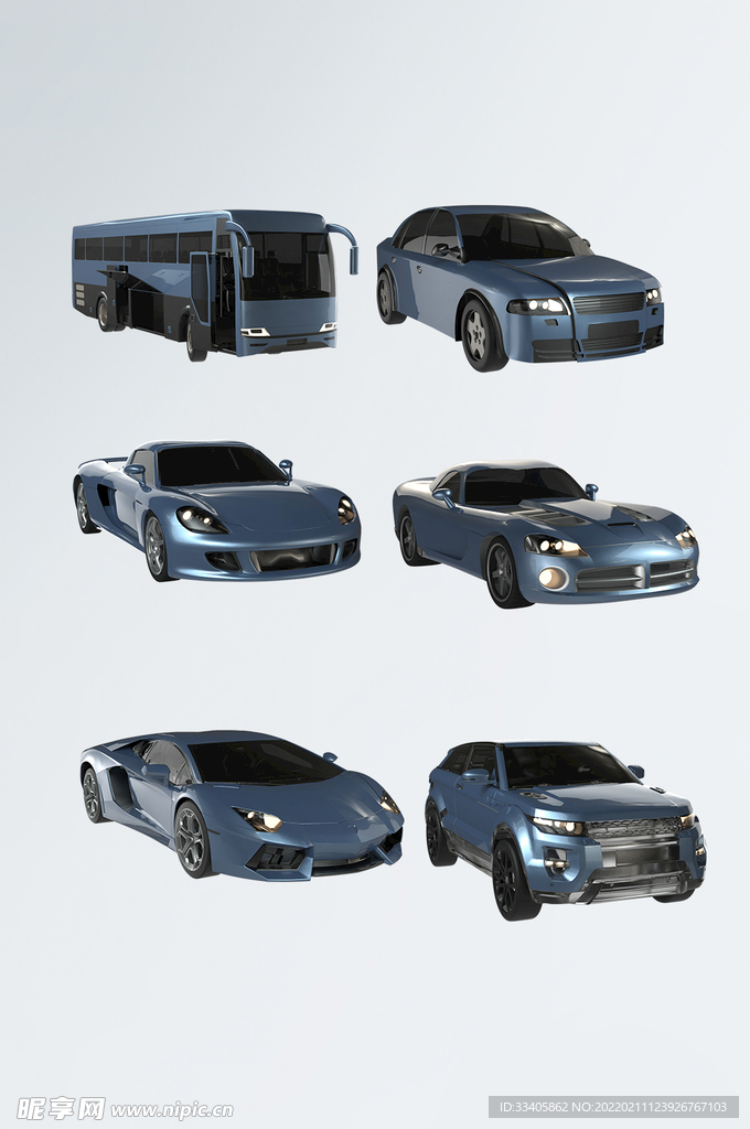 简约3D汽车模型
