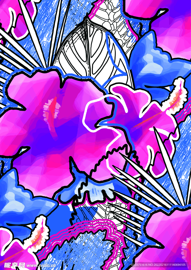 花卉抽象