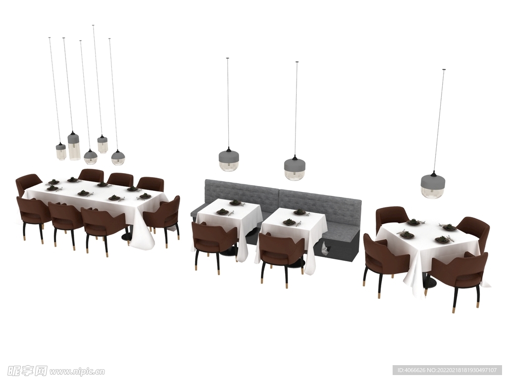 餐桌座椅3d模型