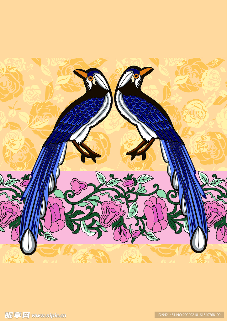 鳥類花卉