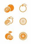 橙子橘子水果图