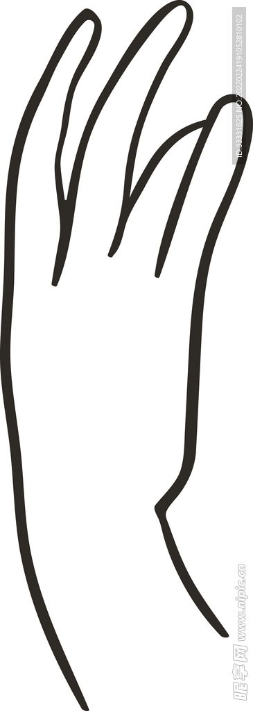 線描手