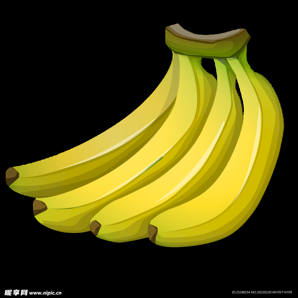 香蕉矢量图png
