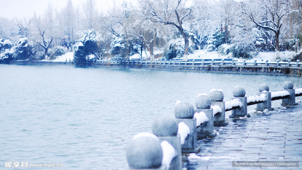 冬日雪景風景 