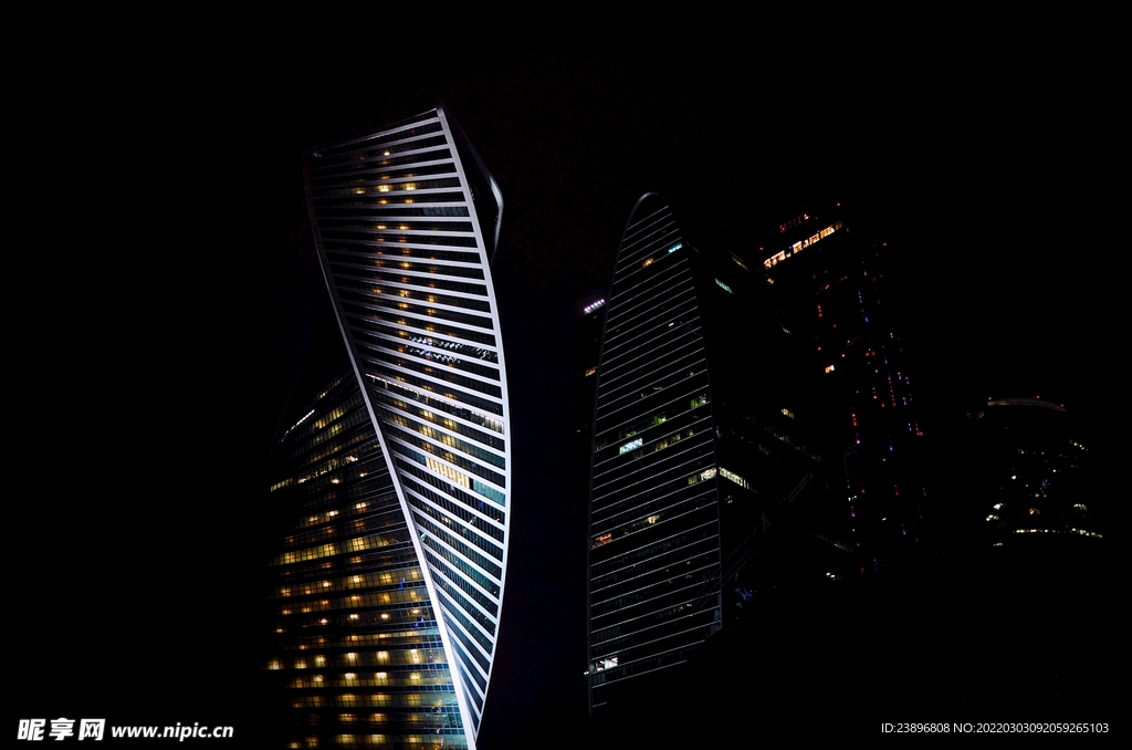 夜晚城