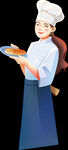 美女厨师卡通人物