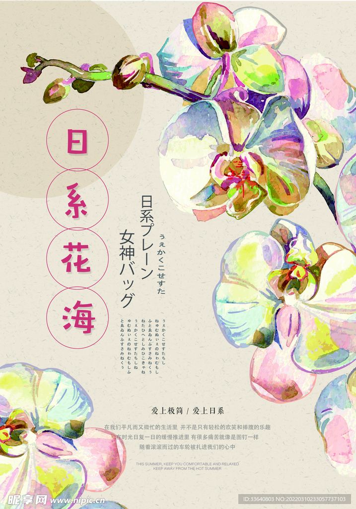 花卉文艺海报