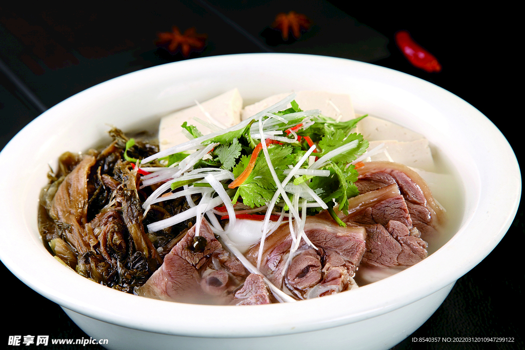 狗肉豆腐干白菜