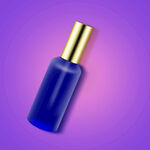 蓝色化妆品瓶