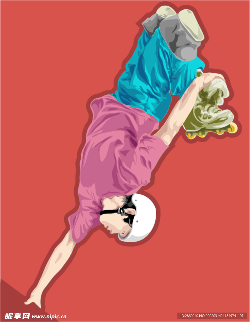 輪滑男孩