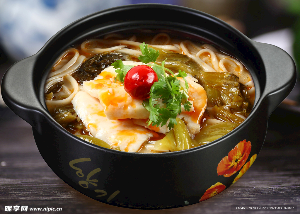 酸菜魚片面 