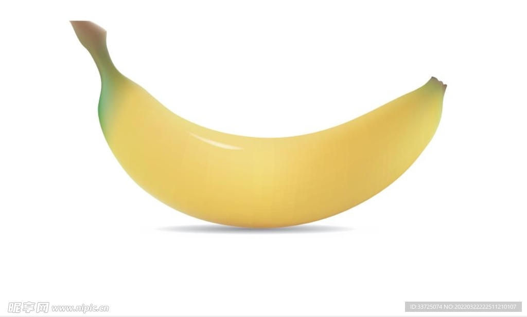立體上色矢量香蕉