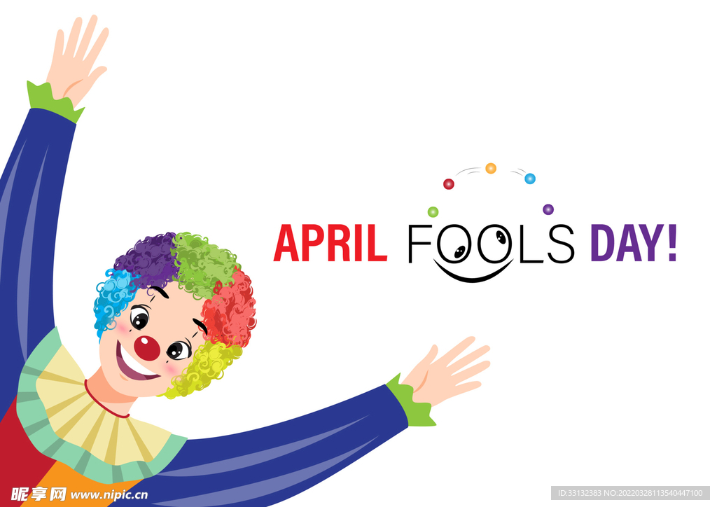 愚人节标题 小丑 4月1日
