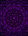 紫色抽象图形设计对称