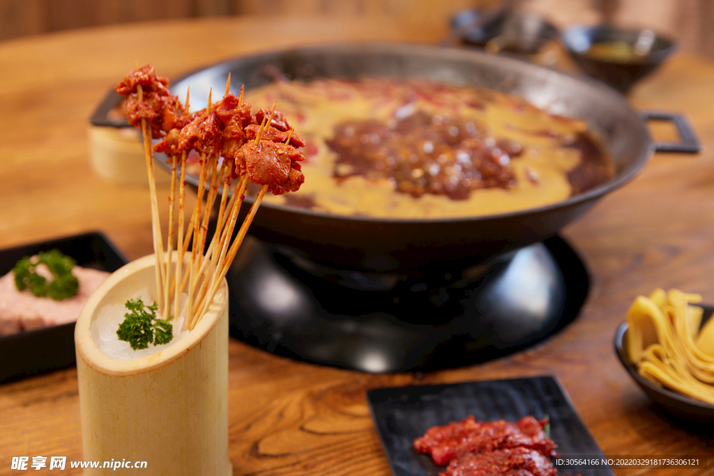 串串竹簽肉