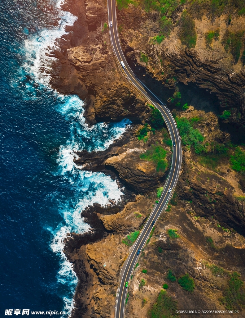 戶外海邊公路