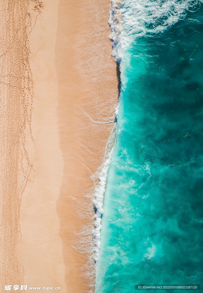 戶外海邊藍色海水