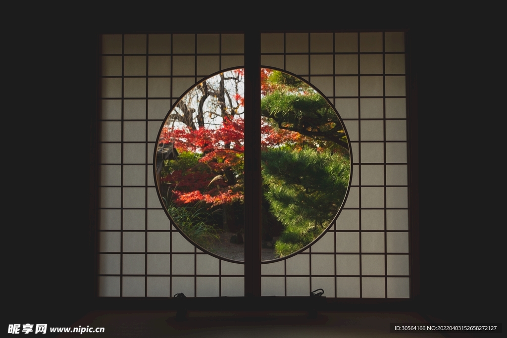日式復(fù)古庭院木門