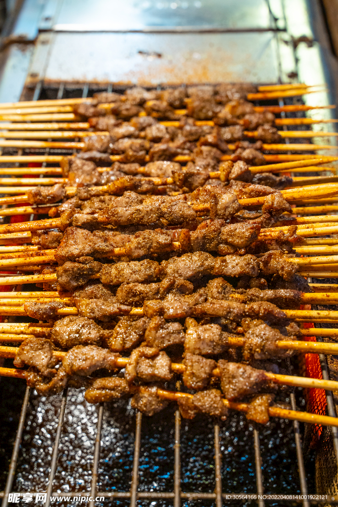 燒烤羊肉串美食