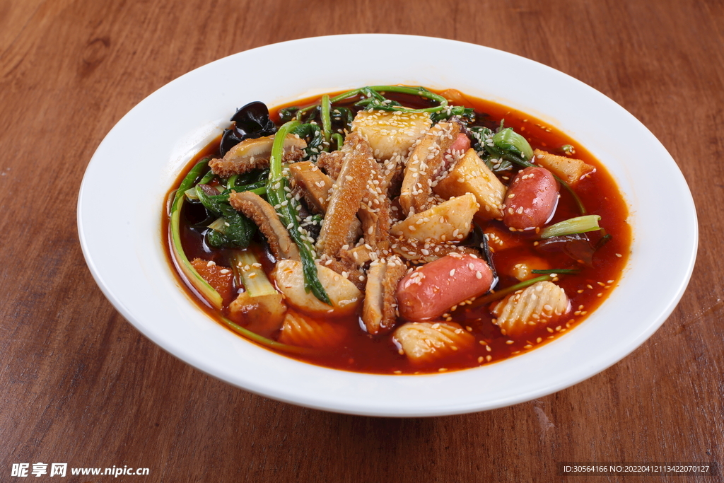 麻辣冒菜美食