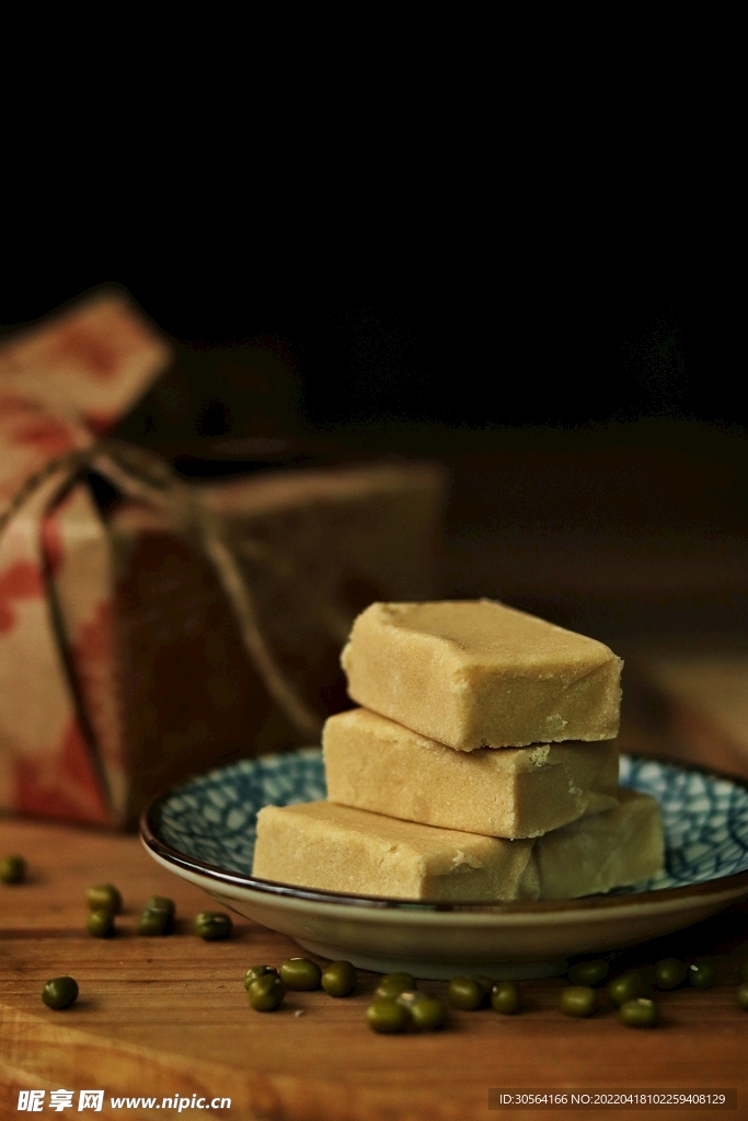 綠豆糕甜品美食