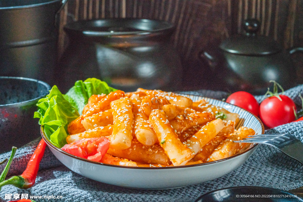 炸年糕美食
