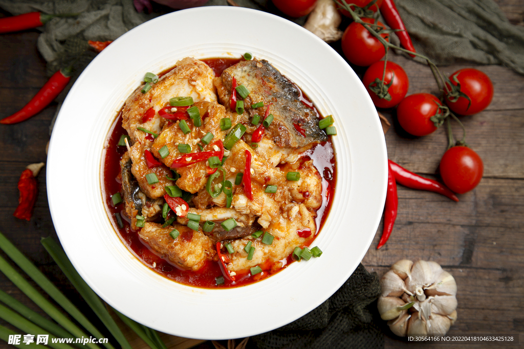 麻辣魚段美食