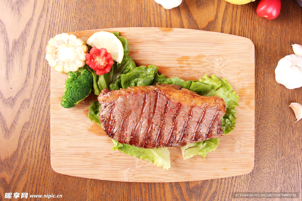 大塊牛排食材