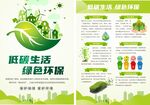 绿色低碳生活环保海报宣传页