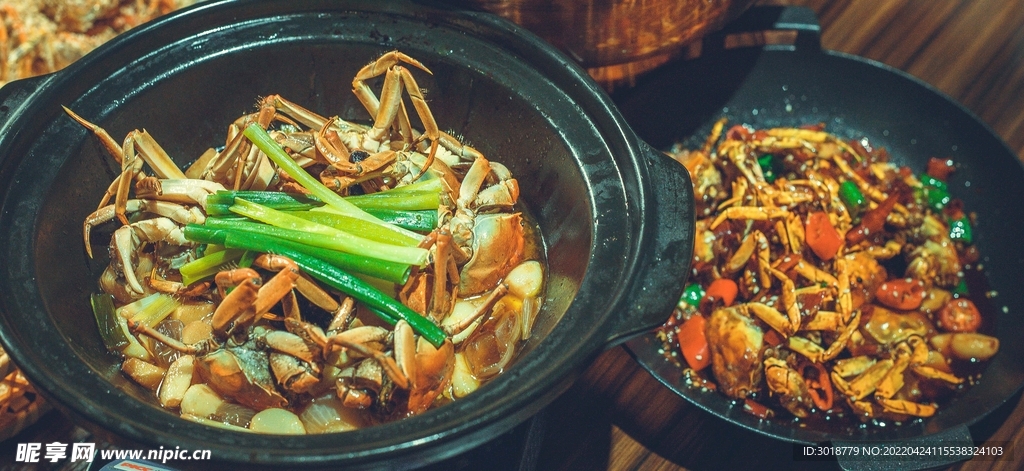 蔥姜焗蟹煲