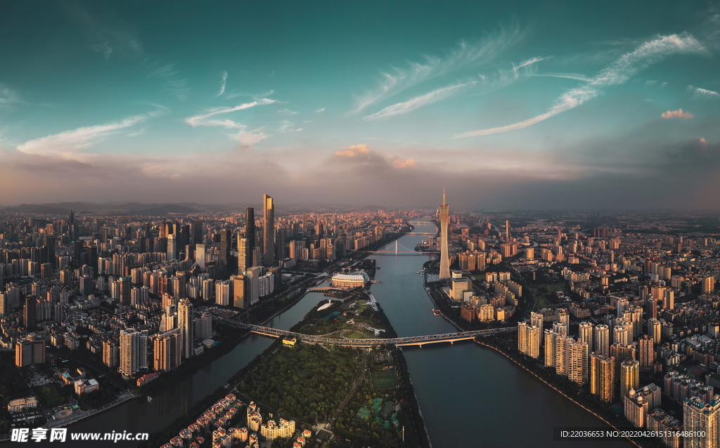 珠江新城鸟瞰图