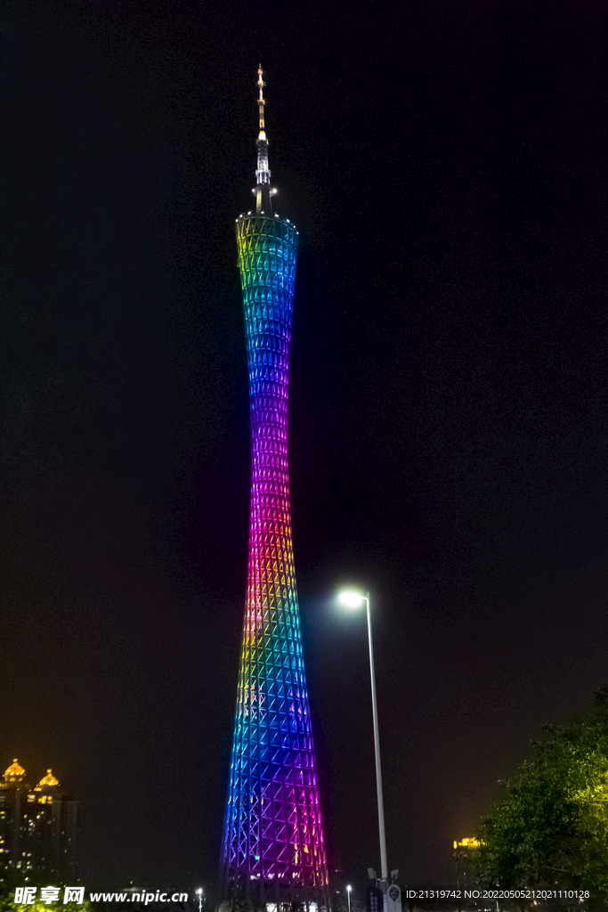 广州塔夜景摄影