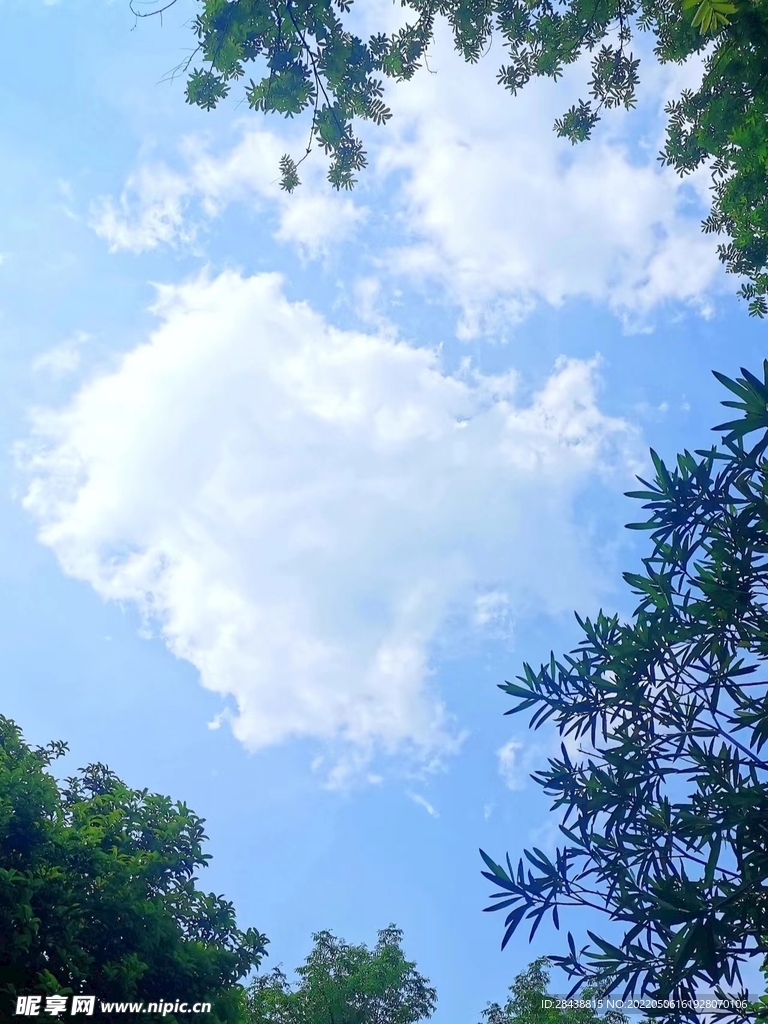 藍天白云