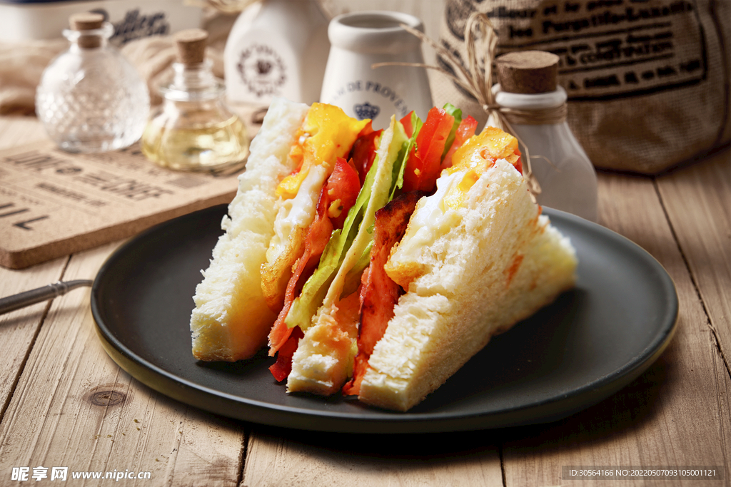 三明治美食甜品
