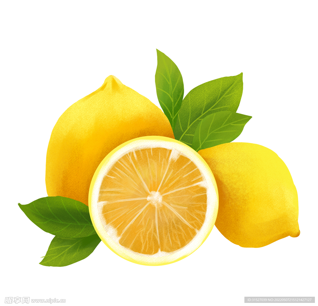 卡通水果柠檬插图  