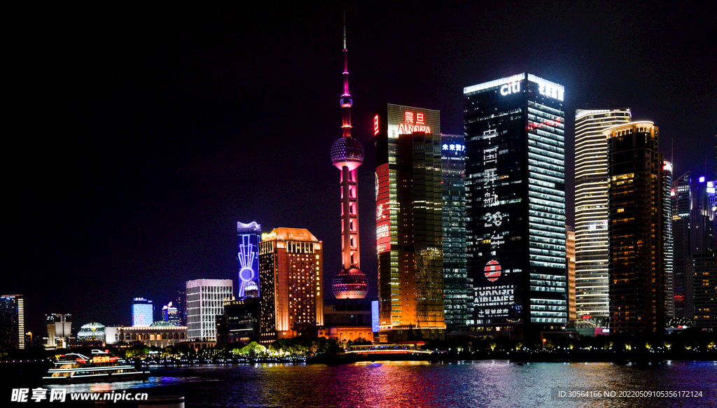 戶外夜晚城市建筑