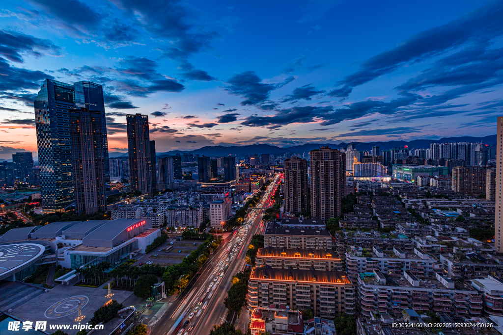 戶外城市夜晚建筑