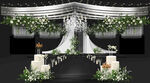 白绿水晶婚礼宴会厅效果图
