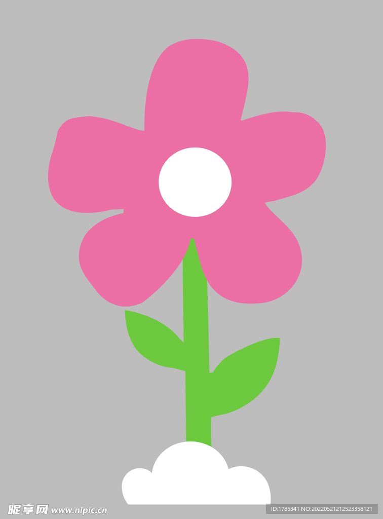 卡通小花