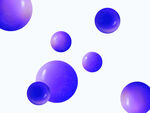紫色球体