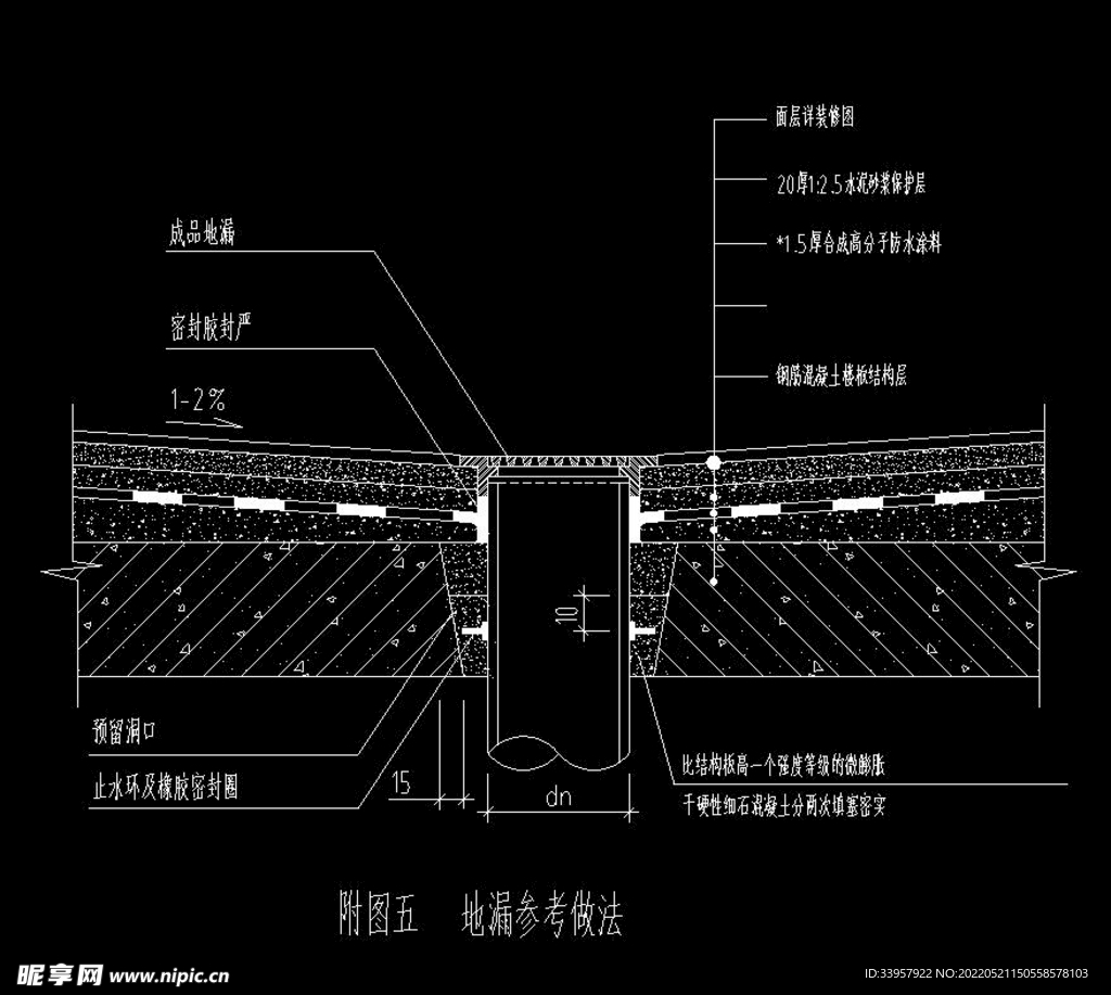 地漏做法