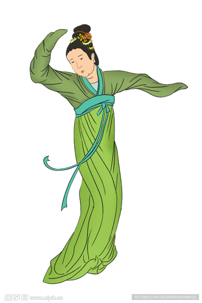 古代分層人物  psd分層  