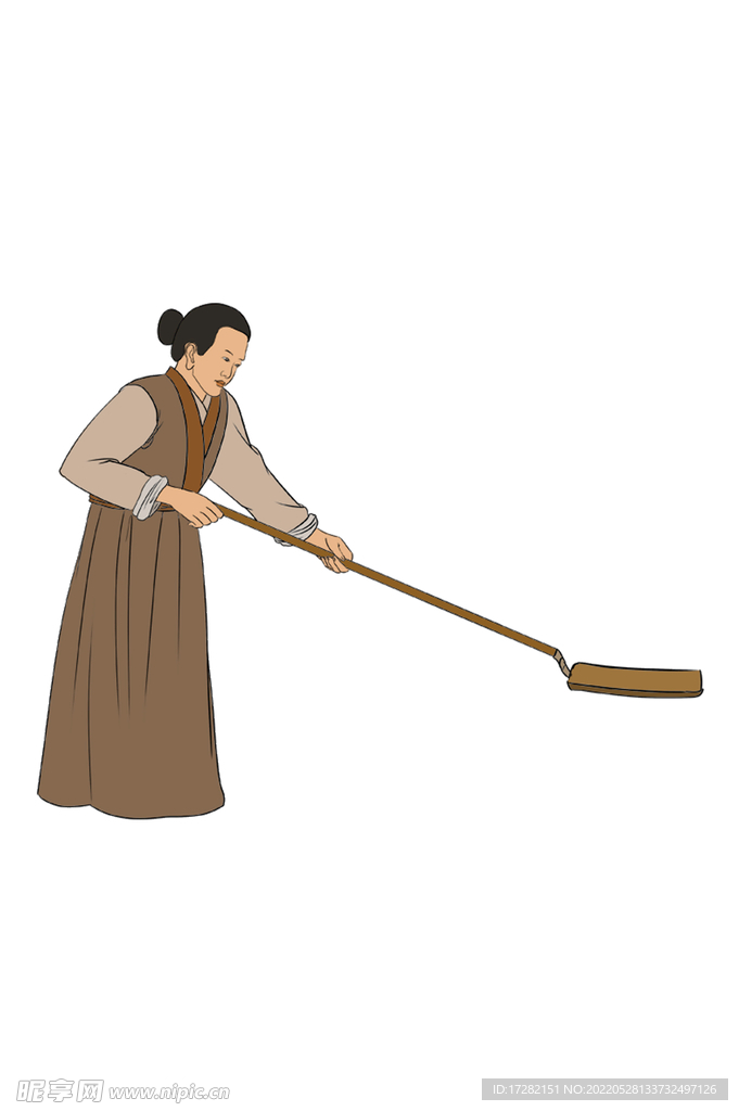 古代女人干活  種地