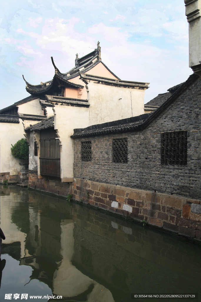 戶外復古小鎮建筑