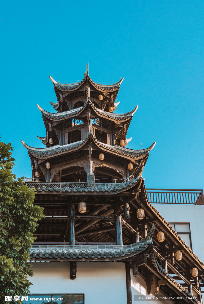 戶外復古塔樓建筑