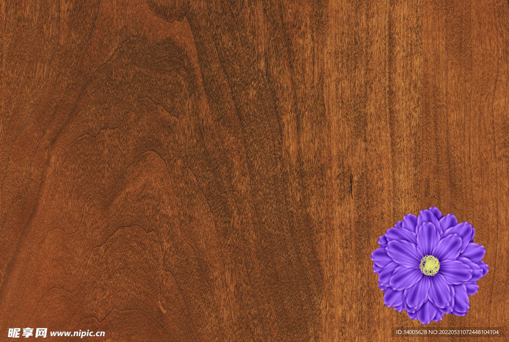 棕底紫花