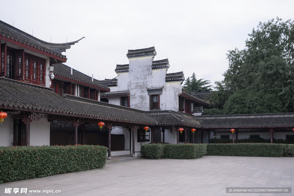 戶外復古中式建筑